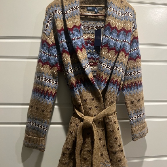 Polo by Ralph Lauren Wool-Blend Shawl Cardigan - Picture 6 of 12